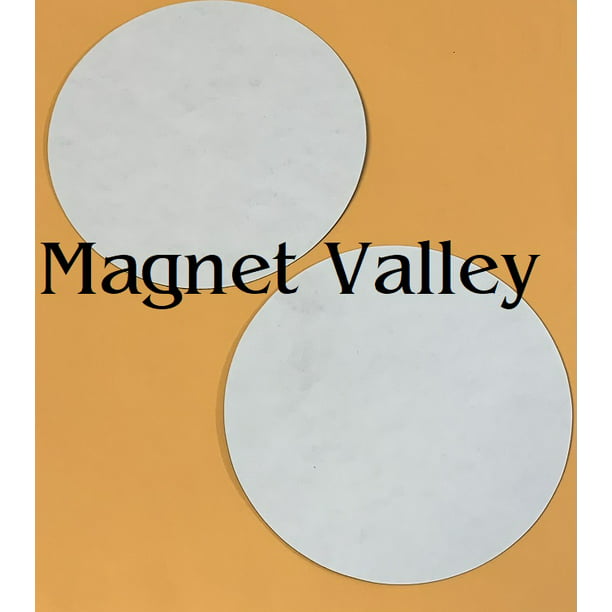 Magnet Valley 25 Adhesive Magnetic Circles 2 Diameter 30 mil Magnets 